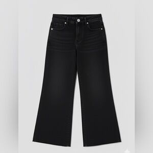 Zara Black Flare Wide-Leg Jeans Girls